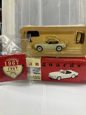 Vanguards Triumph Spitfire MK III Soft Top 1:43 Box Jasmine Yellow Black Roof • £25