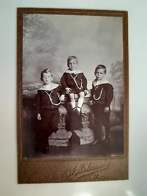 Cabinet Card: Little Boys Sailor Suits: C A Solomon: Watford • £4.99