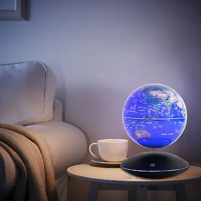 LED Globe Magnetic Levitation Floating Globe Light World Map Rotating Night Lamp • $71.10