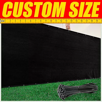 ColourTree Fence Privacy Screen Cover Mesh 4' 5' 6' 8' Black Green Beige Brown • $36.99