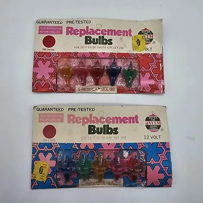 1970's Vintage Plastic Tulip Mini Christmas Light Covers Reflectors Colors  • $9.99