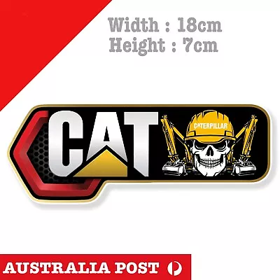 Caterpillar Diesel Power  SKULL Heavy Machinery Logo CATERPILLAR Logo Sticker • $7.20