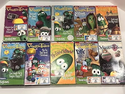 Collection Of 10 Veggie Tales VHS VeggieTales Lot • $24.44