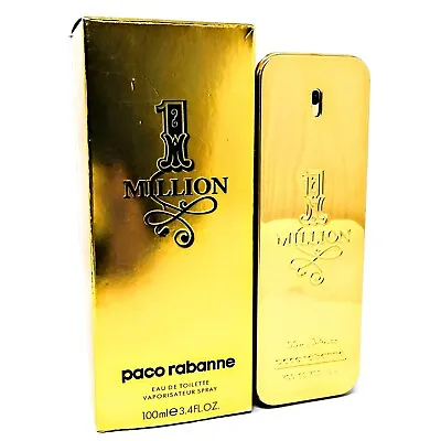 Paco Rabanne 1 Million Men's Fragrance EDT Cologne 3.4 Oz 100 Ml New In Box • $49.99