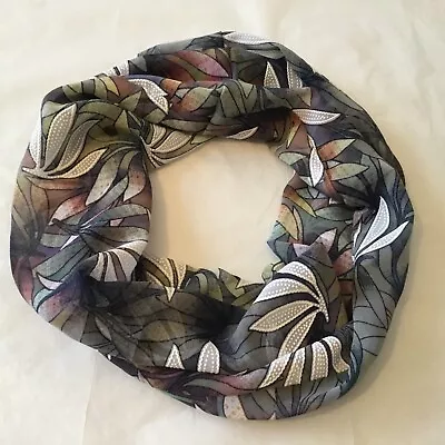Cowl Neck Snood / Fashion Scarf In Lovely Lightweight Sheer Georgette • £5.99
