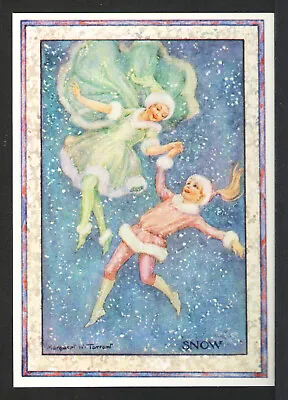 Signed Margaret Tarrant “Snow Fairies” 1980s Continental Medici #2039  EX+ • $7