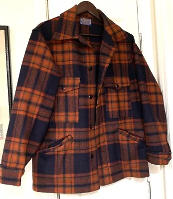 Vintage PENDLETON Men's Mackinaw Cruiser Wool Plaid Jacket Outdoor Activities • $125.99