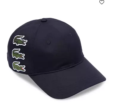 LACOSTE Men's Croc Timeline Logo Cap One Size • $72