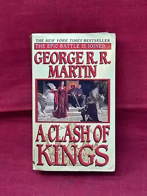 A Clash Of Kings George RR Martin 1999 Bantam 1st Edition First Printing PB Book • $10.36