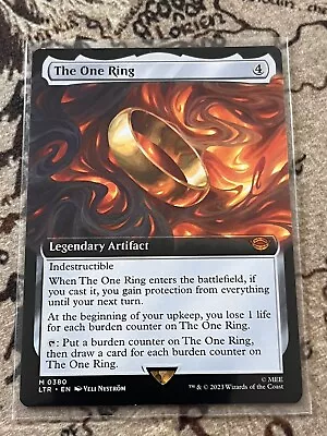 MTG ~ The One Ring ~ Extended Art Non Foil~ Lord Of The Rings ~ Mythic 0380 • £60