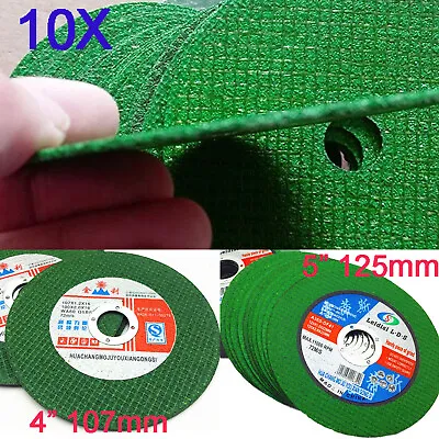 $18.14 • Buy 10pcs 4 /5 Inch Thin Cutting Discs Wheel Angle Grinder Cut-Off Metal Steel Tool