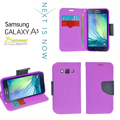 Purple Diary Wallet Flip Case Cover For Samsung Galaxy A3 A330 A330Y+ Screen Gua • $7.99