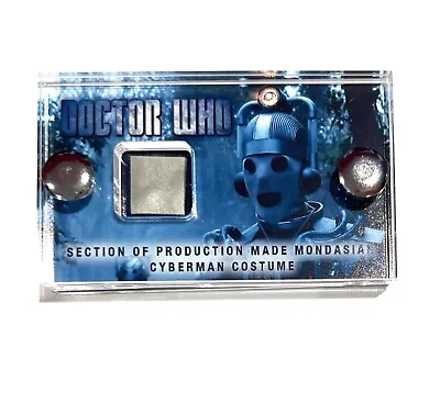 Doctor Who TV Prop Production Mondasian Cyberman Costume Piece Display With COA. • $85.18