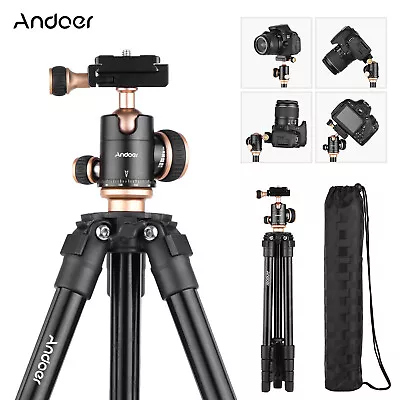 £29.10 • Buy Andoer  Tripod Panoramic Ballhead Portable Travel Tripod For DSLR New S5M2
