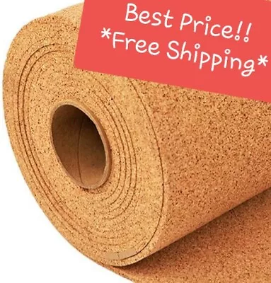 2' X 4' X 1/4  CORK ROLL Tile Bulletin Message Board Panel Sheet Wall (24 X48 ) • $25.95