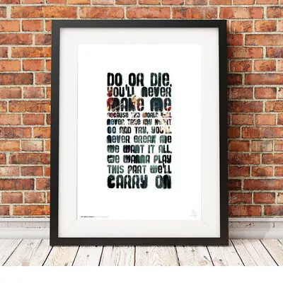 MY CHEMICAL ROMANCE  ❤ Welcome To The Black Parade - Lyrics Poster Art Print • £9.99