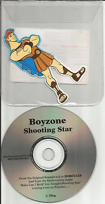 BOYZONE Shooting Star DISNEY HERCULES Europe PROMO DJ CD Single 1997 USA Seller • $24.99