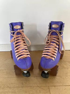 Moxi Beach Bunny Skates Women Roller Skates | Periwinkle Sunset Purple | Size 8 • $92