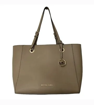 Michael Kors Women’s Beige Tan Satchel Crossbody Tote Hand Shoulder Bag Purse • $55