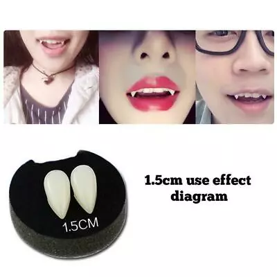 15mm Halloween Cosplay Denture Vampire Teeth Fang Costume Party Prop Fancy Dress • £2.98