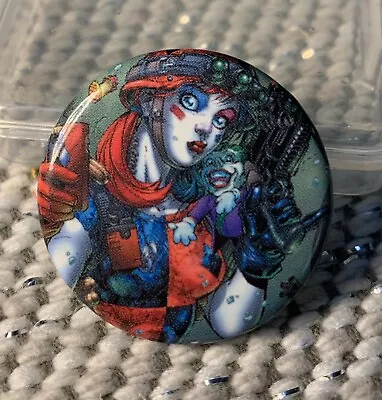 Harley Quinn & Joker Backpack/Jacket Pin - 1.25  Diameter • $10.28