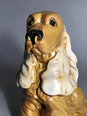 ROYAL HAEGER USA COCKER SPANIEL Dog R735 Nice Color Markings 8.5” Glazed Ceramic • $49.95