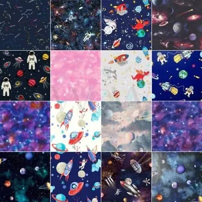 Kids Cosmic Space Planets Wallpaper - Stardust Glow In The Dark Glitter & More • $40.87