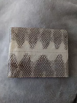 Lee Sands Snake Skin Leather Bi Fold Wallet • $52