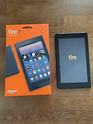 Amazon Fire 7 (7th Generation) 8GB Wi-Fi 7  Black Tablet With Alexa • $39