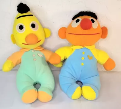 VTG 83-84 Sesame Street Muppet Plush Beddy Bye Bert Ernie Dolls Playskool Lot • $40