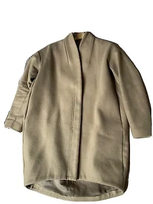 And Other Stories_Beige Cocoon Shell Wool Blend Coat Jacket_Used • £30
