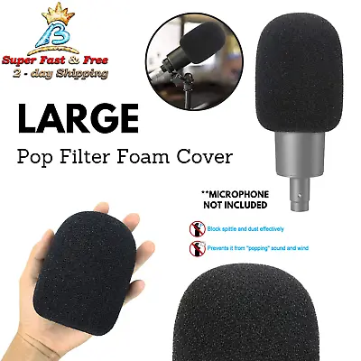 LARGE Mic Foam Pop Filter For Audio Technica Studio Microphones Cover Windscreen • $19.86