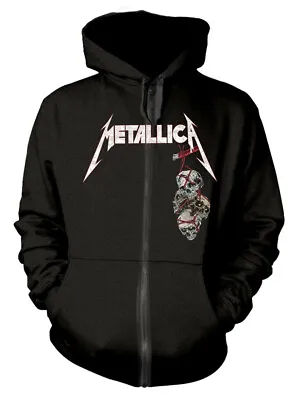 Metallica Death Reaper Black Zip Up Hoodie NEW OFFICIAL • $62.89