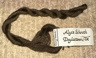 Vintage Alyce Schroth Hand Dyed Spun Silk 20yds Forest Green Embroidery Floss • $9.97