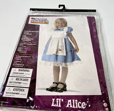 Lil' Alice In Wonderland Child Costume Toddler (Ages 4-6) New • $13.99