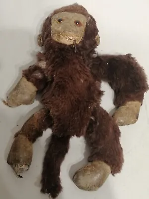 Antique Monkey Doll 10  Inches Real Fur • $123.32