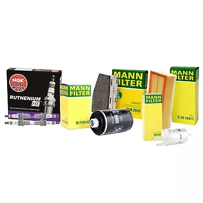 Mann Filters & NGK Spark Plugs Ignition Tune Up Kit For Audi A3 VW Eos GTI Jetta • $138.95