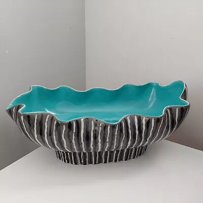 £49.99 • Buy Vintage Beswick Albert Hallam 1346 Abstract Stripes Fruit Bowl Flower Planter 