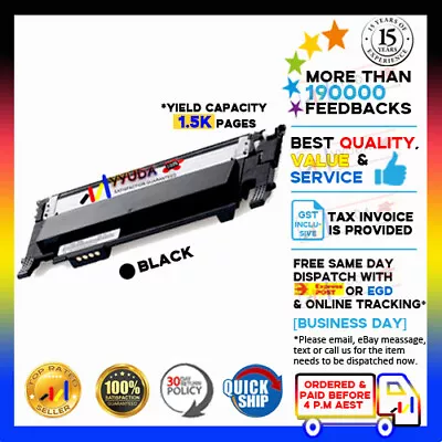 1x Toner CLT-K406S BLACK For SAMSUNG SL-C410W C460W C460FW Laser  • $22.40