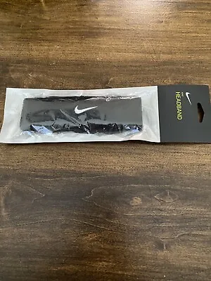 Nike Headband Athletic Sport Team Men’s Black Sz Misc Unisex Swoosh NEW • $8.99