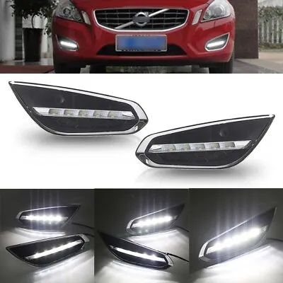 LED Daytime Running Light Fog Lamp DRL White Bright H For VOLVO S60 T5 2009-2013 • $72.99