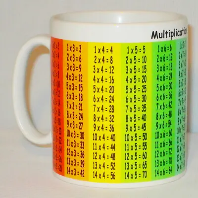 Multiplication Times Tables Mug Can Personalise Great Maths Student Pupil Gift • £10.99