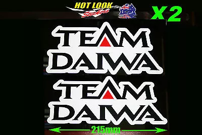 Team Daiwa Fishing Boat Stickers 4X4 Caravan Camping Tandem Trailer Fridge Kayak • $6.99