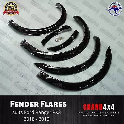 Slim Gloss Black Fender Flares Wheel Arch Cover For Ford Ranger PX3 2018-2021 • $264.10