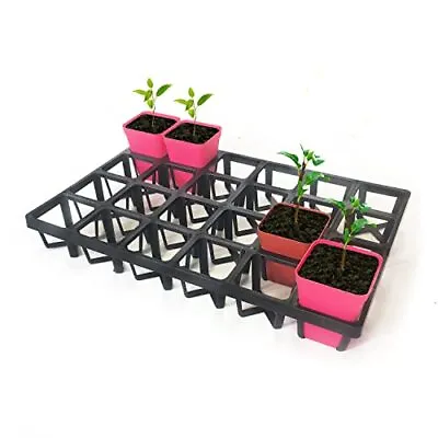 5 Pack Flowerpot Moving Tray For Pots24 Cell Plastic Carrying Trays For Moving P • $27.71