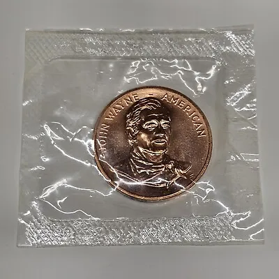 1979 John Wayne US Philadelphia Mint Commemorative Copper Coin Sealed (T) • $14.99