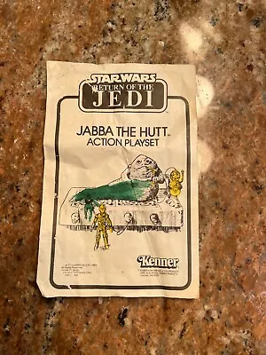 Vintage Kenner Star Wars Return Of The Jedi Jabba The Hut Playset Instructions • $25