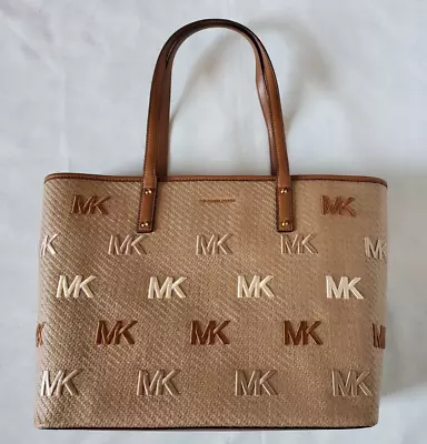 Michael Kors Carter Large Open Tote Acorn Multi Monogram New • $200