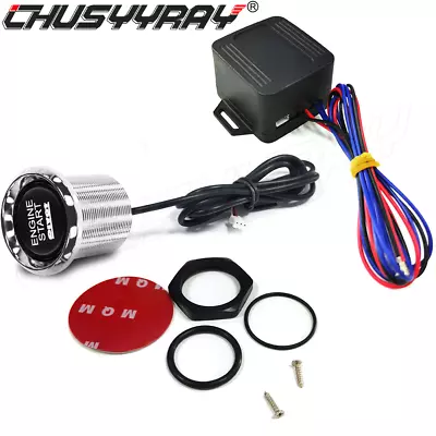 Auto12V Ignition Switch Engine Start Push Button For Keyless Entry &Push Starter • $16.14