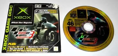 *official Xbox Magazine Demo Disc #46 Microsoft Xbox W/ Sleeve Moto Gp 3 • $9.49